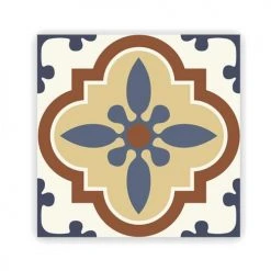 STC Stickers Muraux 6 Stickers à Carreaux De Ciment 15x15cm