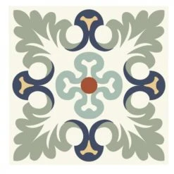 STC Stickers Muraux 6 Stickers Carreaux De Ciment 15x15cm