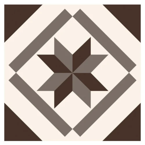 STC Stickers Muraux 6 Stickers Carreaux De Ciment Marron 15 X 15 Cm 3 STC Stickers Muraux 6 Stickers Carreaux De Ciment Marron 15 X 15 Cm