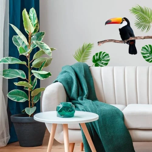 STC Stickers Muraux Adhésif Décoratif Mural Toucan 77,3x65,6cm 4 STC Stickers Muraux Adhésif Décoratif Mural Toucan 77,3x65,6cm – Image 2