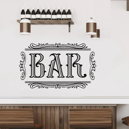 STC Stickers Muraux Autocollant Mural Bar 45x68cm 4 STC Stickers Muraux Autocollant Mural Bar 45x68cm – Image 2