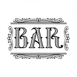 STC Stickers Muraux Autocollant Mural Bar 45x68cm