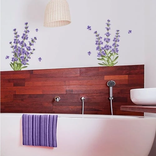 STC Stickers Muraux Autocollant Mural Lavande 34x82,5cm 4 STC Stickers Muraux Autocollant Mural Lavande 34x82,5cm – Image 2