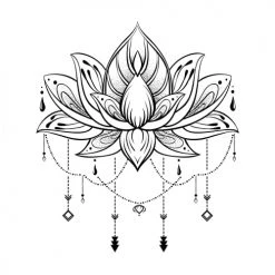 STC Stickers Muraux Autocollant Mural Lotus 20x70