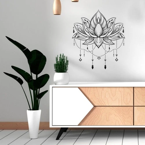 STC Stickers Muraux Autocollant Mural Lotus 20x70 4 STC Stickers Muraux Autocollant Mural Lotus 20x70 – Image 2