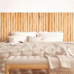STC Stickers Muraux Autocollant Mural Tête De Lit Rondins 155x70cm 5 STC Stickers Muraux Autocollant Mural Tête De Lit Rondins 155x70cm -Pêle-mêle photos Soldes autocollant mural tete de lit rondins 155x70cm 1