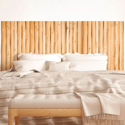 STC Stickers Muraux Autocollant Mural Tête De Lit Rondins 155x70cm 4 STC Stickers Muraux Autocollant Mural Tête De Lit Rondins 155x70cm – Image 2