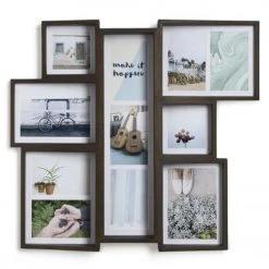 Pêle-mêle photos Soldes -Pêle-mêle photos Soldes cadre edge multi wall noyer pour 11 photos 1