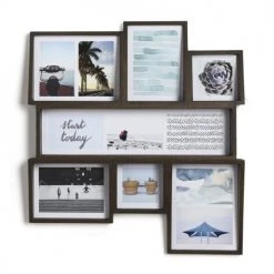 Umbra Pêle-mêle Photos Cadre Edge Multi Wall Noyer Pour 11 Photos -Pêle-mêle photos Soldes cadre edge multi wall noyer pour 11 photos 4