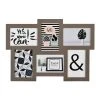 EMDE Pêle-mêle Photos Cadre Multivues Plat 6 Photos En Bois Taupe -Pêle-mêle photos Soldes cadre multivues plat 6 photos en bois taupe