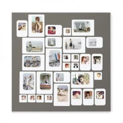 Presse Citron Cadres Et Albums Photos Cadre Photo Design Pêle Mêle Gris 69x69cm -Pêle-mêle photos Soldes cadre photo design pele mele gris 69x69cm 3