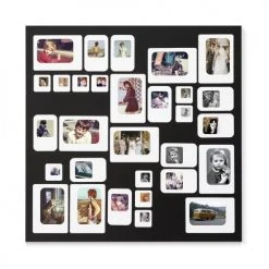 Presse Citron Cadres Et Albums Photos Cadre Photo Design Pêle Mêle Noir 69x69cm -Pêle-mêle photos Soldes cadre photo design pele mele noir 69x69cm 1