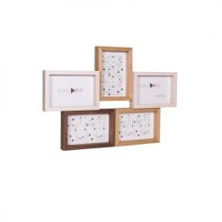 Ceanothe Cadres Et Albums Photos Cadre Photo Multivues 5 Vues Bois Reconstitué 45x31,5 -Pêle-mêle photos Soldes cadre photo multivues 5 vues bois reconstitue 45x31 5 2