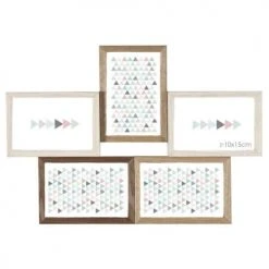 Ceanothe Cadres Et Albums Photos Cadre Photo Multivues 5 Vues Bois Reconstitué 45x31,5