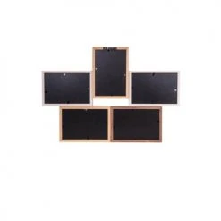 Ceanothe Cadres Et Albums Photos Cadre Photo Multivues 5 Vues Bois Reconstitué 45x31,5 -Pêle-mêle photos Soldes cadre photo multivues 5 vues bois reconstitue 45x31 5 5
