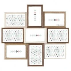 Ceanothe Cadres Et Albums Photos Cadre Photo Multivues 9 Vues Bois Reconstitué 50x45