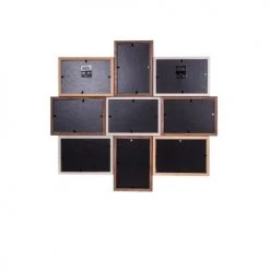 Ceanothe Cadres Et Albums Photos Cadre Photo Multivues 9 Vues Bois Reconstitué 50x45 -Pêle-mêle photos Soldes cadre photo multivues 9 vues bois reconstitue 50x45 4