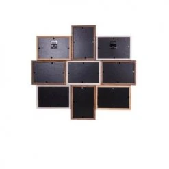 Ceanothe Cadres Et Albums Photos Cadre Photo Multivues 9 Vues Bois Reconstitué 50x45 -Pêle-mêle photos Soldes cadre photo multivues 9 vues bois reconstitue 50x45 6