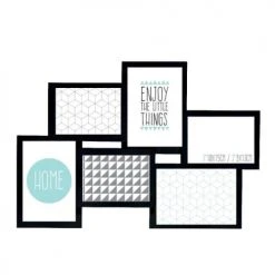 Ceanothe Cadres Et Albums Photos Cadre Photo Multivues Noir 6 Photos Pvc Rigide