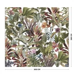 Art For The Home Papiers Peints Fresque Panoramique Botanique Léonie Multicolore 300x280cm -Pêle-mêle photos Soldes fresque panoramique botanique leonie multicolore 300x280cm 3