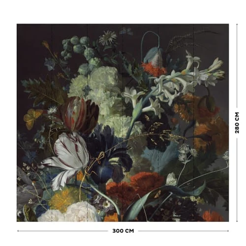 Art For The Home Papiers Peints Fresque Panoramique Fleurs Aliénor Multicolore 300x280cm 6 Art For The Home Papiers Peints Fresque Panoramique Fleurs Aliénor Multicolore 300x280cm – Image 4