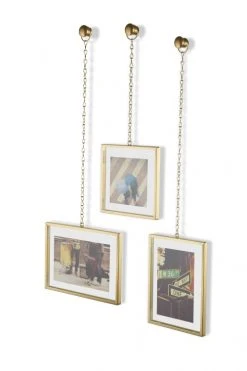 Umbra Cadres Et Albums Photos Lot 3 Cadres à Suspendre, Un 10x10, Deux 10x15 Doré -Pêle-mêle photos Soldes lot 3 cadres a suspendre un 10x10 deux 10x15 dore 4