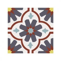 Toilinux Stickers Muraux Lot De 6 Stickers à Carreaux De Ciment 15 X 15 Cm