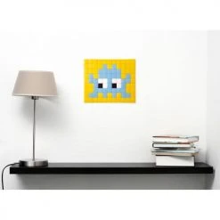 Pêle-mêle photos Soldes -Pêle-mêle photos Soldes mosaique invaders en verre jaune 1