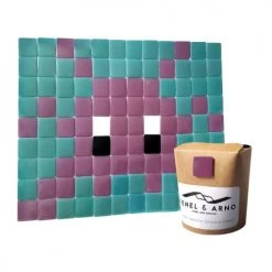 Fenel & Arno Stickers Muraux Mosaïque Invaders En Verre Prune -Pêle-mêle photos Soldes mosaique invaders en verre prune 3