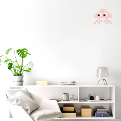 Fenel & Arno Stickers Muraux Mosaïque Invaders En Verre Rose 7 Fenel & Arno Stickers Muraux Mosaïque Invaders En Verre Rose – Image 5