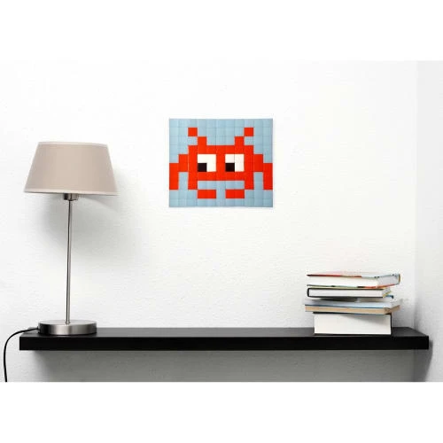 Fenel & Arno Stickers Muraux Mosaïque Invaders En Verre Rouge 4 Fenel & Arno Stickers Muraux Mosaïque Invaders En Verre Rouge – Image 2