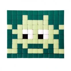 Fenel & Arno Stickers Muraux Mosaïque Invaders En Verre Vert