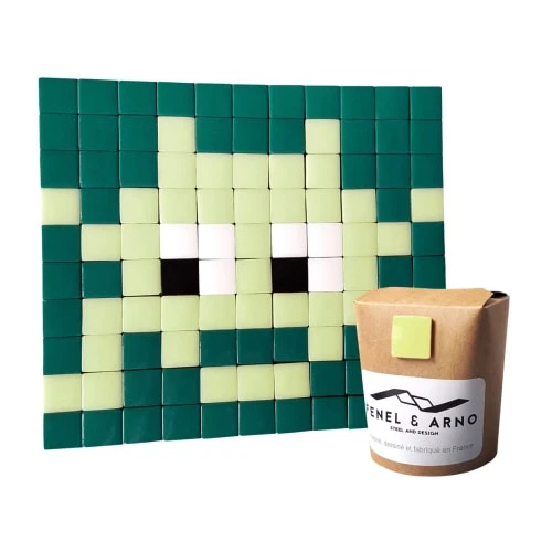 Fenel & Arno Stickers Muraux Mosaïque Invaders En Verre Vert 6 Fenel & Arno Stickers Muraux Mosaïque Invaders En Verre Vert – Image 4