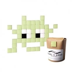 Fenel & Arno Stickers Muraux Mosaïque Invaders En Verre Vert Clair -Pêle-mêle photos Soldes mosaique invaders en verre vert clair 4