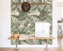 Le Grand Cirque Papiers Peints Papier Peint Adhésif Palmeraie Céladon 80cmx2m50