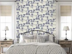 Le Grand Cirque Papiers Peints Papier Peint Adhésif Portes Du Désert Bleu 80cmx2m50