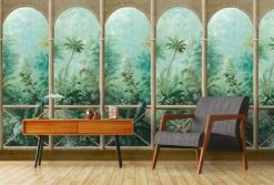Hexoa Papiers Peints Papier Peint Balcon Sur Jungle 53x840cm