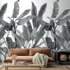 Hexoa Papiers Peints Papier Peint Bananier En Monochrome 53x840cm