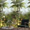 Hexoa Papiers Peints Papier Peint Decor Tropical Fleuri 53x840cm