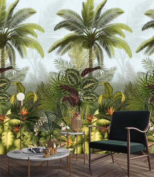 Hexoa Papiers Peints Papier Peint Decor Tropical Fleuri 53x840cm 3 Hexoa Papiers Peints Papier Peint Decor Tropical Fleuri 53x840cm