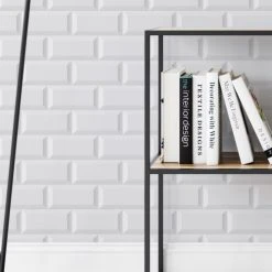 Yeda Design Papiers Peints Papier Peint Design White Tiles 255x260 -Pêle-mêle photos Soldes papier peint design white tiles 255x260 2