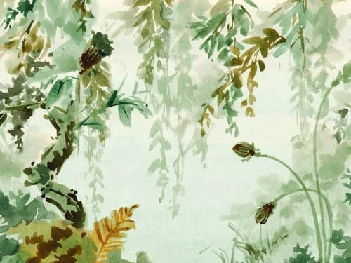 Hexoa Papiers Peints Papier Peint Effet Aquarelle Jungle 53x840cm 4 Hexoa Papiers Peints Papier Peint Effet Aquarelle Jungle 53x840cm – Image 2