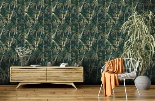 Hexoa Papiers Peints Papier Peint Exotique Palmeraie Verte 53x1000cm 3 Hexoa Papiers Peints Papier Peint Exotique Palmeraie Verte 53x1000cm