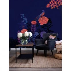 Acte Deco Papiers Peints Papier-peint Faisan Nocturne - X -Pêle-mêle photos Soldes papier peint faisan nocturne x 7