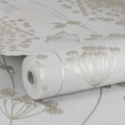 Superfresco Easy Papiers Peints Papier Peint Floral Field Gris 1005x52cm -Pêle-mêle photos Soldes papier peint floral field gris 1005x52cm 2