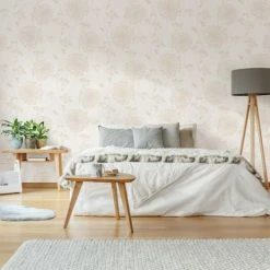 Superfresco Easy Papiers Peints Papier Peint Floral Field Gris 1005x52cm