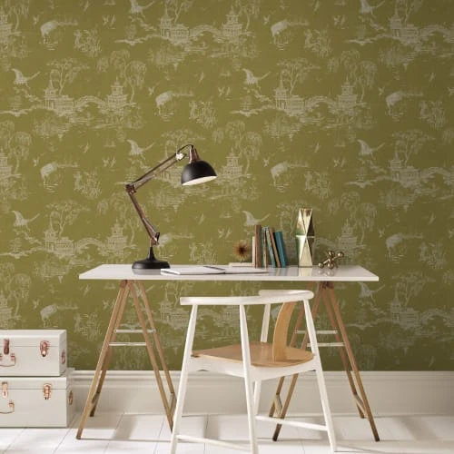 Superfresco Easy Papiers Peints Papier Peint Gaia Japon Ocre 1005x52cm 5 Superfresco Easy Papiers Peints Papier Peint Gaia Japon Ocre 1005x52cm – Image 3