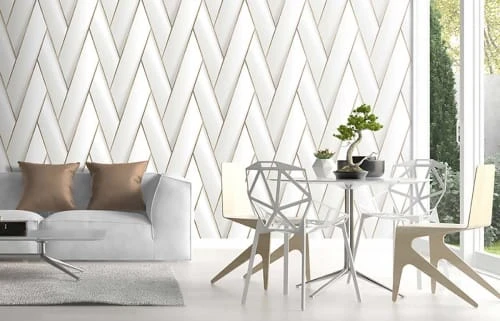 Hexoa Papiers Peints Papier Peint Géométrique Art Doré 53x1000cm 3 Hexoa Papiers Peints Papier Peint Géométrique Art Doré 53x1000cm