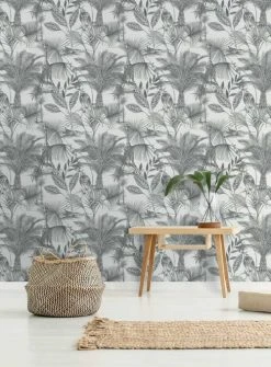 Hexoa Papiers Peints Papier Peint Girafe Dans La Jungle 53x1000cm