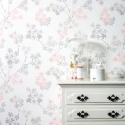 Superfresco Easy Papiers Peints Papier Peint Intissé Bailey Rose 1005x52cm -Pêle-mêle photos Soldes papier peint intisse bailey rose 1005x52cm 3